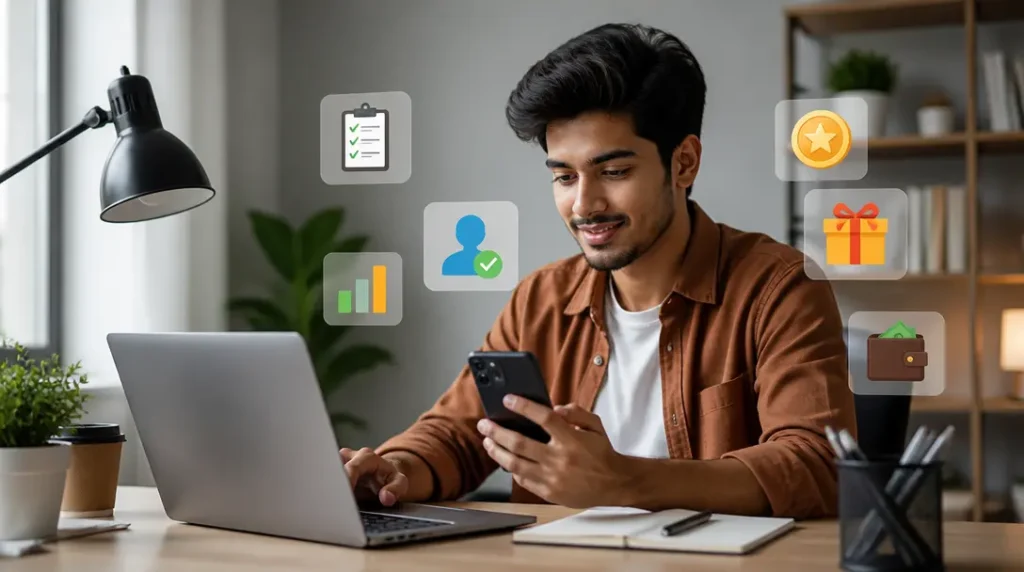 Platform earning online untuk mendapatkan penghasilan tambahan dari HP